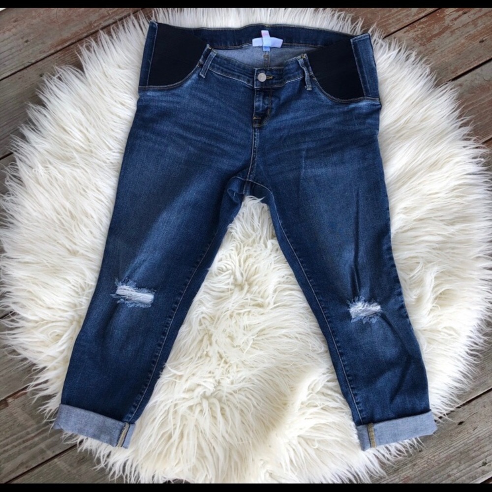 Isabel cropped maternity jeans